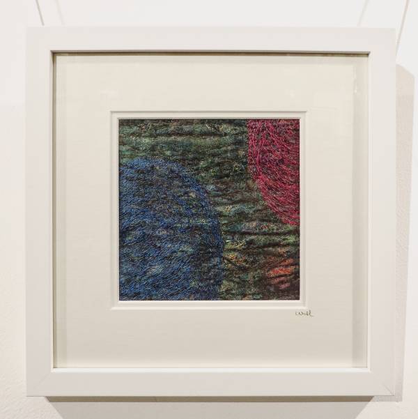 - Mixed Media on textile, Painting by Wendy Horner, measuring 15 x 15 cm (H x W) framed at 30 x 30 cm £145